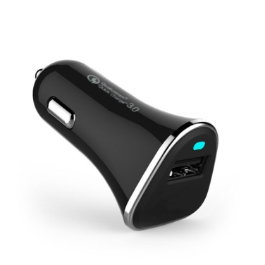 Logo trade business gift photo of: Car charger (Qualcomm Quick Charge 3.0)