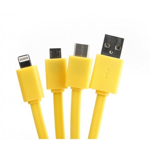 Logo trade promotional gifts image of: Personalized charging cable 3in1