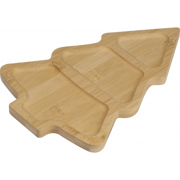 Logotrade corporate gift picture of: Bamboo snack tray LOUISVILLE