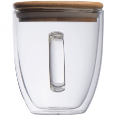 Logotrade corporate gift image of: Double-walled glass cup GERTHE 350 ml