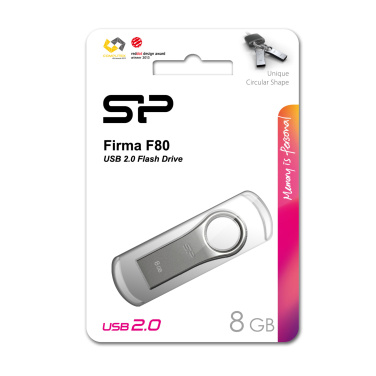 Logo trade corporate gift photo of: Pendrive silicon power F80 2.0