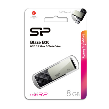 Logo trade corporate gifts picture of: Pendrive Silicon Power Blaze B30 3.1