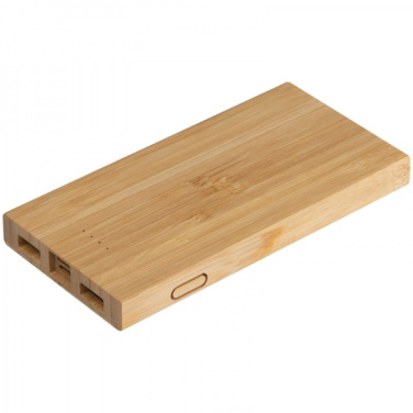 Logotrade corporate gift picture of: Bamboo power bank KATOWICE