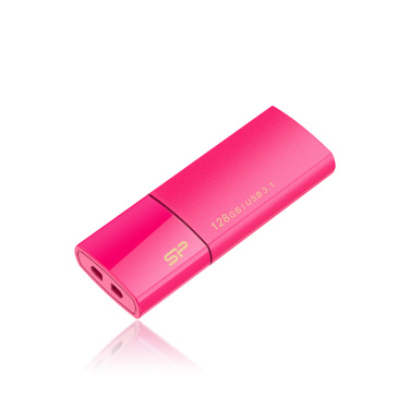 Logo trade corporate gifts image of: Pendrive Silicon Power 3.0 Blaze B05,pink