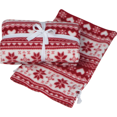 Logo trade promotional merchandise photo of: Christmassy blanket DEBRECEN