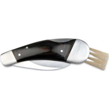 Logo trade promotional merchandise picture of: Mushroom knife PILZ Schwarzwolf