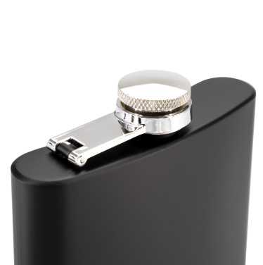 Logo trade promotional products image of: Hip flask OLYMPOS Schwarzwolf