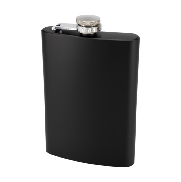 Logotrade advertising product picture of: Hip flask OLYMPOS Schwarzwolf