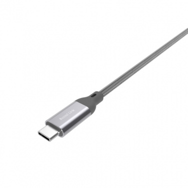 Logo trade promotional giveaway photo of: Nylon data transfer cable LK30 Type - C Quick Charge 3.0