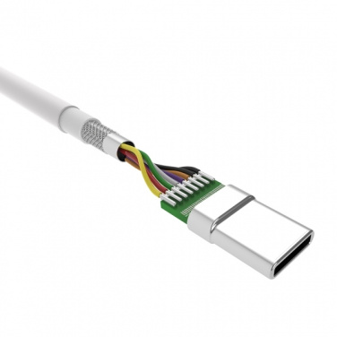 Logo trade promotional products image of: Data transfer cable LK10 Type - C Quick Charge 3.0