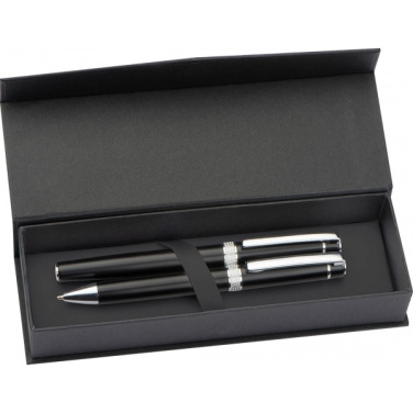 Logotrade promotional giveaway image of: Metal writing set KARLOVAC