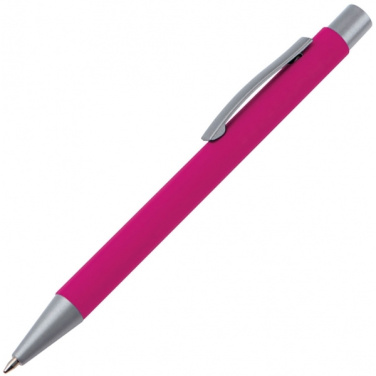 Logo trade promotional product photo of: Metal ballpen soft touch ABU DHABI