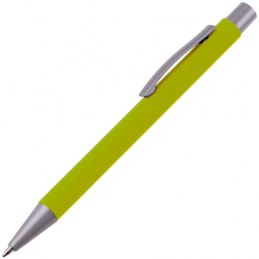 Logo trade promotional items image of: Metal ballpen soft touch ABU DHABI