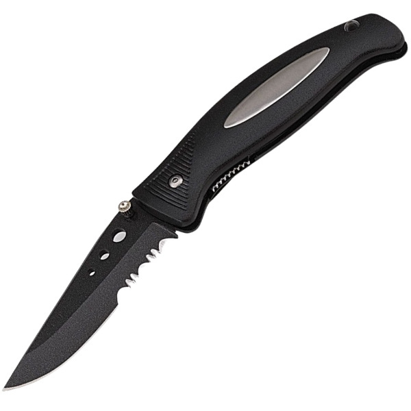 Logo trade promotional products image of: Folding knife STYX Schwarzwolf