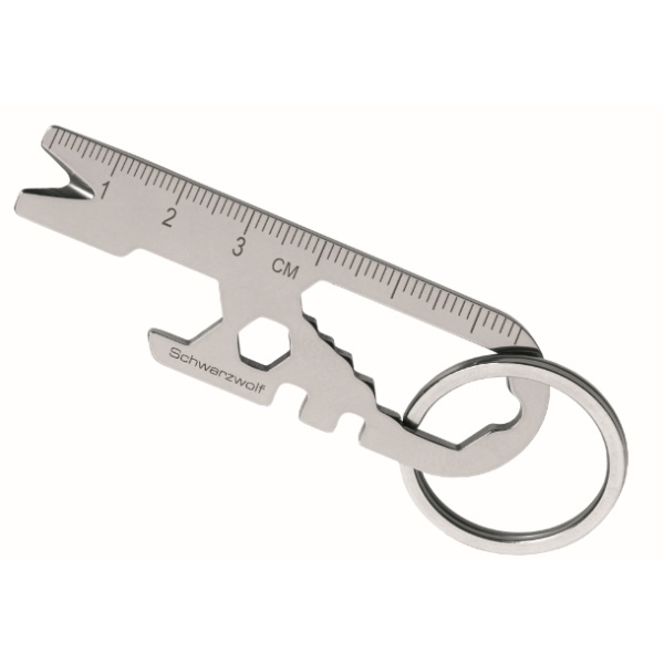 Logo trade promotional items picture of: Multifunctional keychain ATACAMA Schwarzwolf