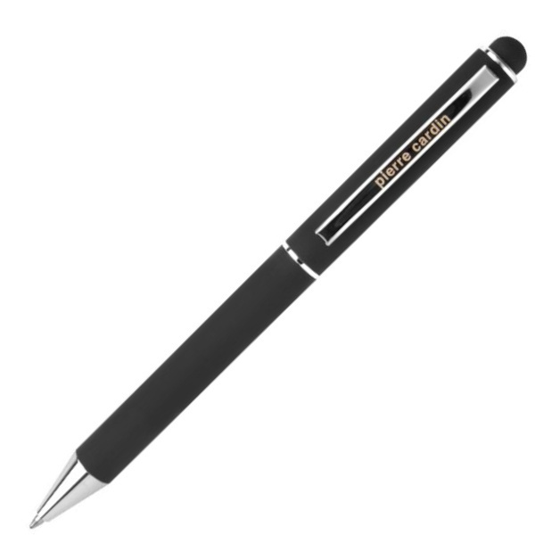 Logo trade promotional gifts picture of: Metal ballpoint pen, touch pen, soft touch CLAUDIE Pierre Cardin