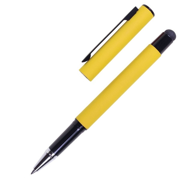 Logo trade promotional merchandise picture of: Roller touch pen, soft touch CELEBRATION Pierre Cardin