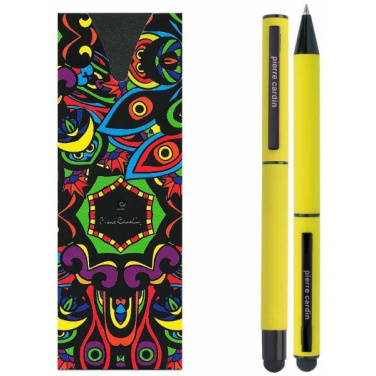 Logotrade promotional merchandise image of: Writing set touch pen, soft touch CELEBRATION Pierre Cardin