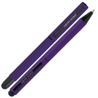 Logo trade promotional gifts image of: Writing set touch pen, soft touch CELEBRATION Pierre Cardin