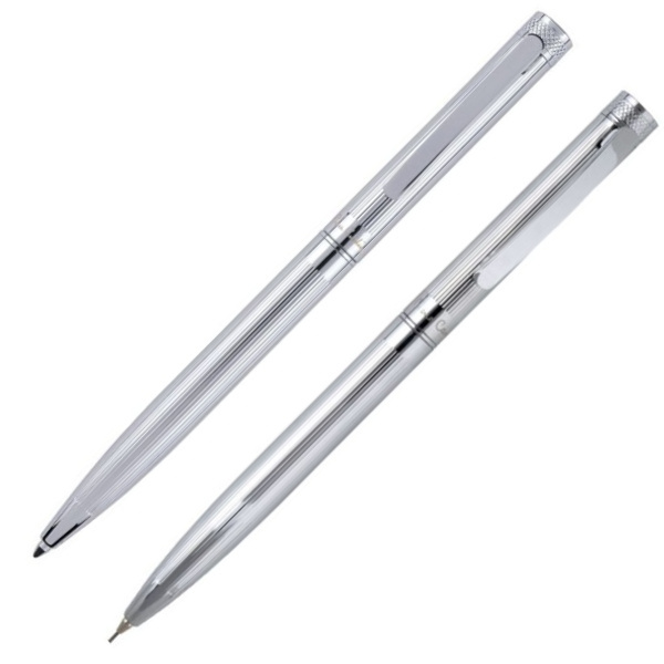 Logo trade promotional merchandise image of: Writing set ballpoint pen & pencil RENEE Pierre Cardin