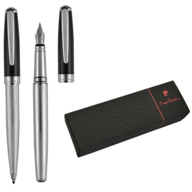 Logotrade promotional item image of: Writing set ballpoint pen & fountain pen CHRISTOPHE Pierre Cardin