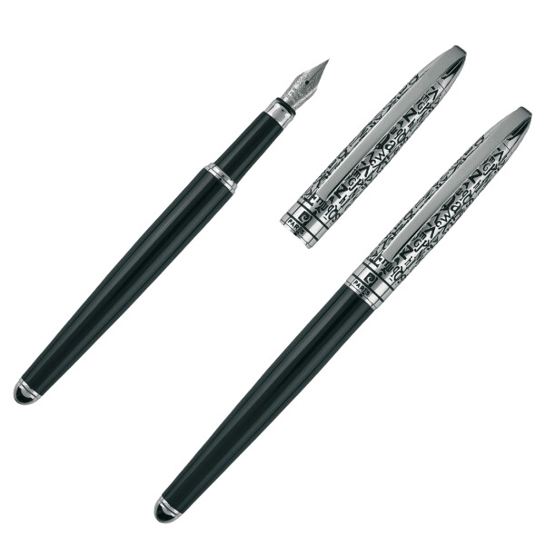 Logo trade promotional merchandise picture of: Writing set ballpoint pen & fountain pen JACQUES Pierre Cardin