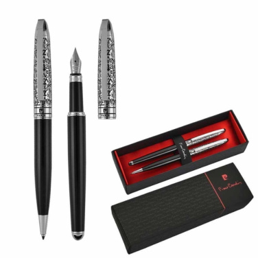 Logo trade promotional giveaway photo of: Writing set ballpoint pen & fountain pen JACQUES Pierre Cardin