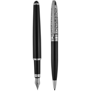 Logo trade corporate gifts image of: Writing set ballpoint pen & fountain pen JACQUES Pierre Cardin