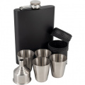 Hip flask MADONIE Schwarzwolf, black