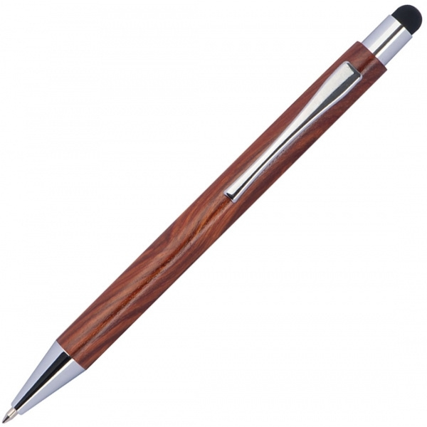 Logo trade promotional giveaways image of: Wooden ballpen BILZEN