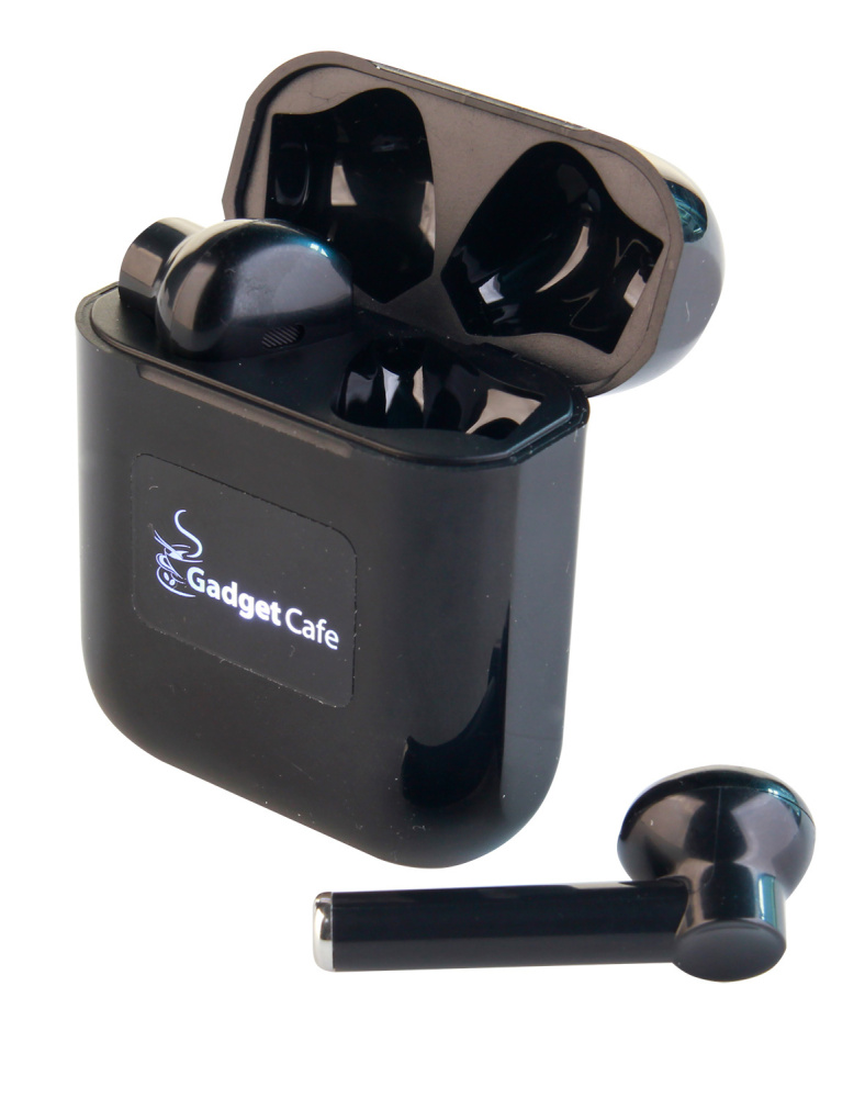 Logotrade promotional item picture of: Wireless earbuds with light up logo