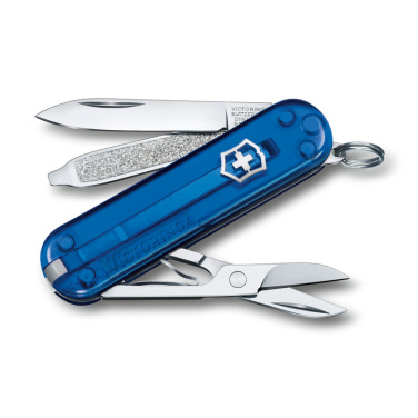 Logo trade promotional gift photo of: Pocket knife Classic SD transparent Victorinox