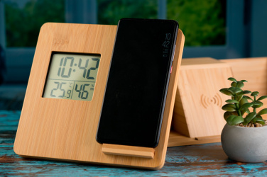 Logo trade corporate gifts picture of: Bamboo weather station GRANADA