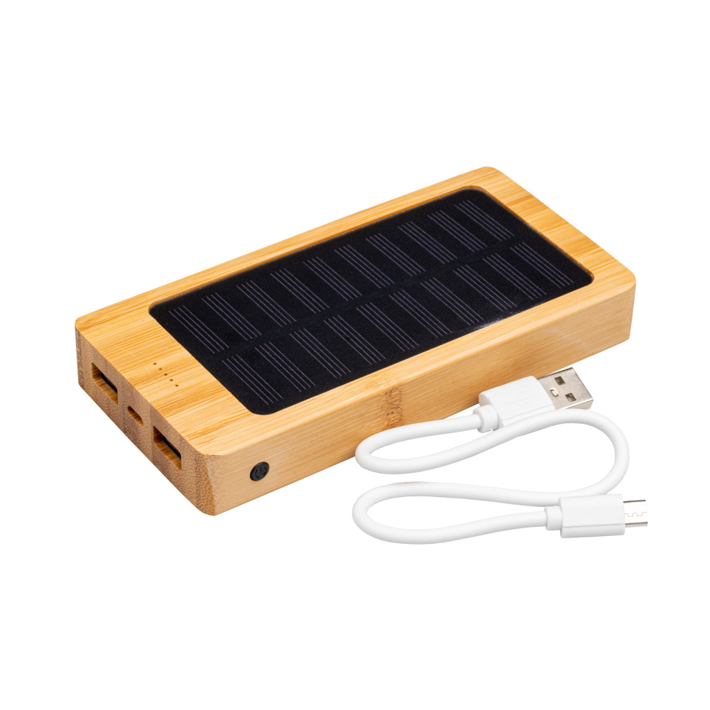 Logo trade promotional product photo of: Bamboo power bank BAKERSFIELD