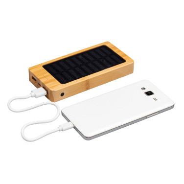 Logo trade promotional products image of: Bamboo power bank BAKERSFIELD