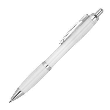 Logo trade business gifts image of: Transparent ballpen ALKEN