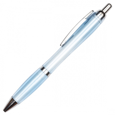 Logo trade promotional merchandise photo of: Transparent ballpen ALKEN