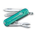 Pocket knife Classic SD transparent Victorinox, turquoise