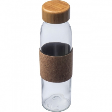 Logo trade promotional products picture of: Glass bottle SKOPJE 500 ml