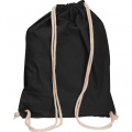 Cotton gym bag CARLSBAD, black