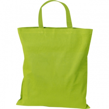 Logo trade advertising products image of: Cotton bag with short handles BREGENZ