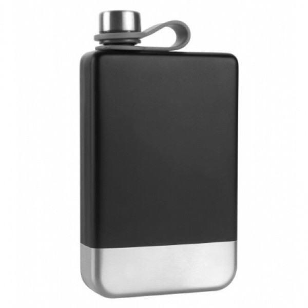 Logo trade promotional product photo of: Hip flask HALTI Schwarzwolf