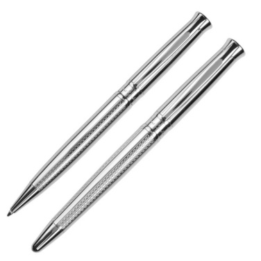 Logotrade advertising product image of: Metal set of ballpoint pen and roller ROI