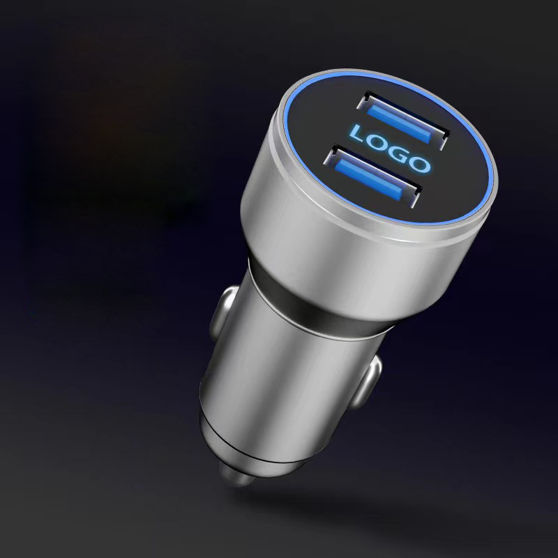 Logotrade promotional merchandise picture of: Car charger with enlighted logo for engraving