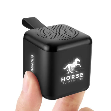 Logo trade promotional products picture of: Mini speaker with enlighted logo for engraving