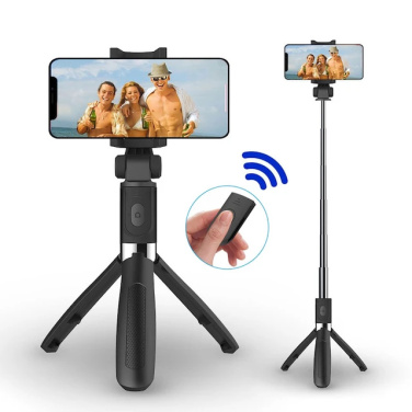 Logo trade business gift photo of: Selfie stick with tripod, K06