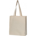 Organic cotton bag with bottom fold INNSBRUCK, beige