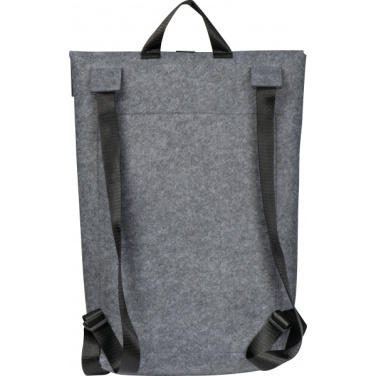 Logo trade promotional items image of: RPET Felt Backpack BIRMINGHAM