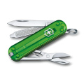 Pocket knife Classic SD transparent Victorinox, green