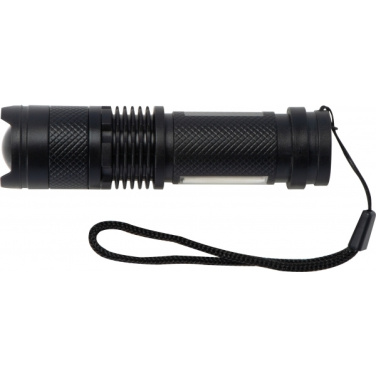 Logo trade corporate gifts image of: Rechargeable flashlight AARHUS